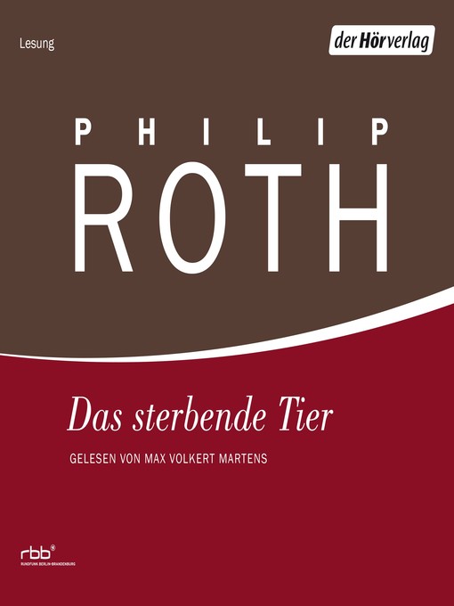 Title details for Das sterbende Tier by Philip Roth - Available